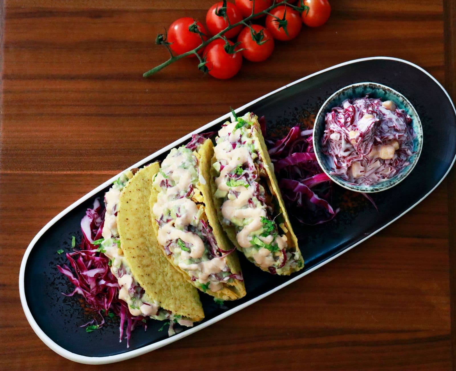 Fish tacos with cabbage slaw