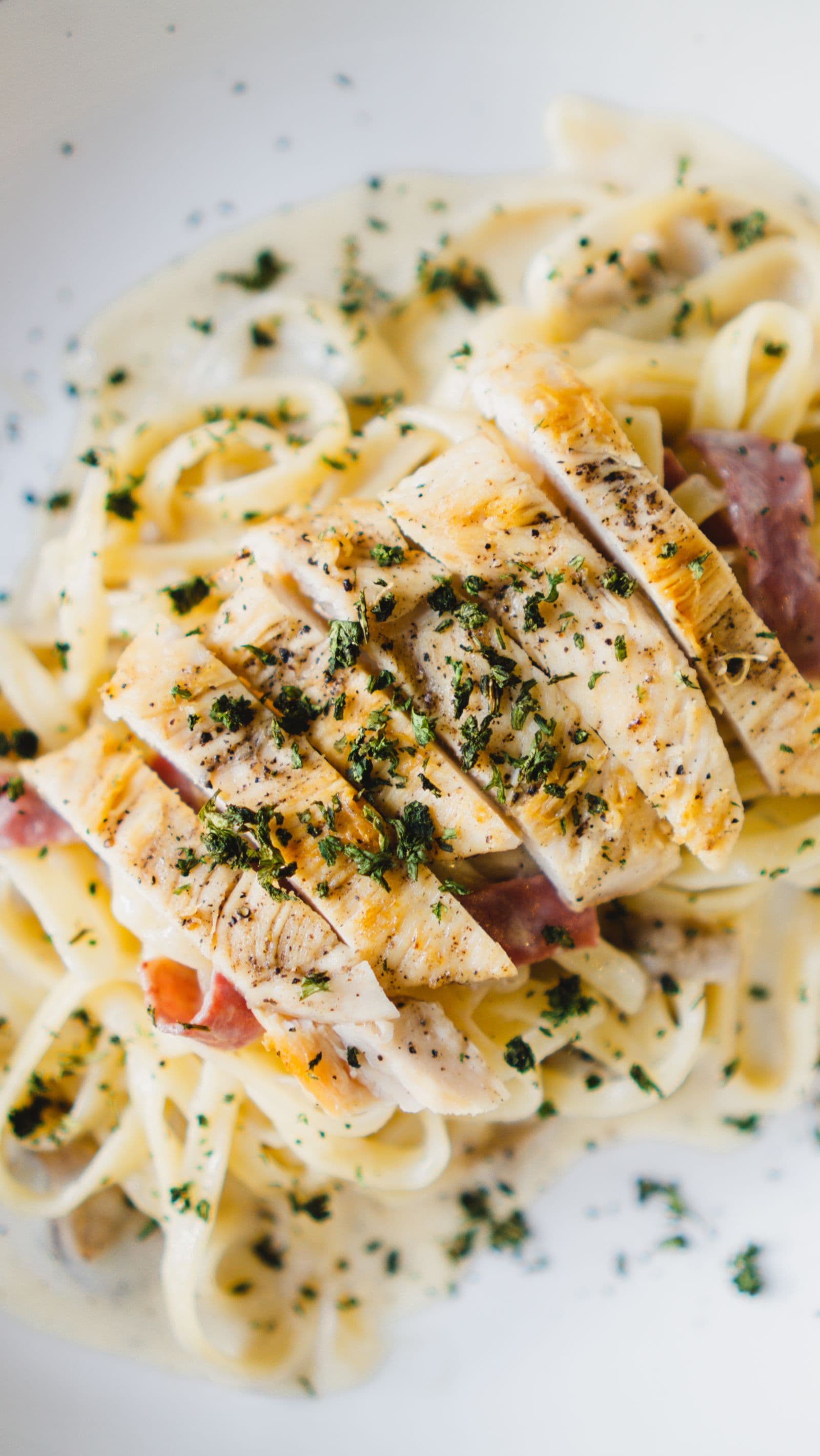 Blackened chicken alfredo
