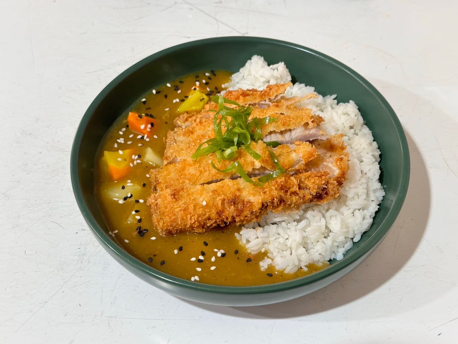 Chicken katsu rice bowls