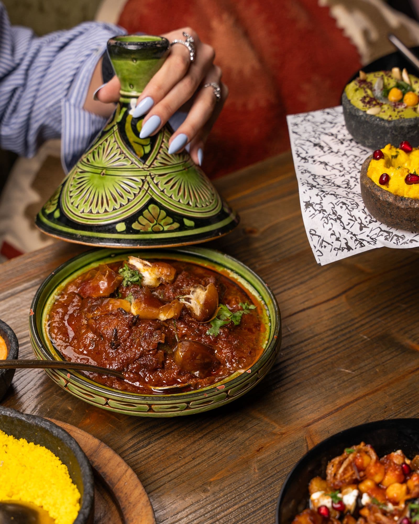 Chicken and chickpea tagine with couscous