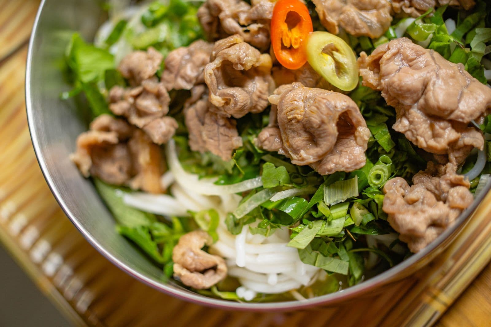 Vietnamese beef noodle salad