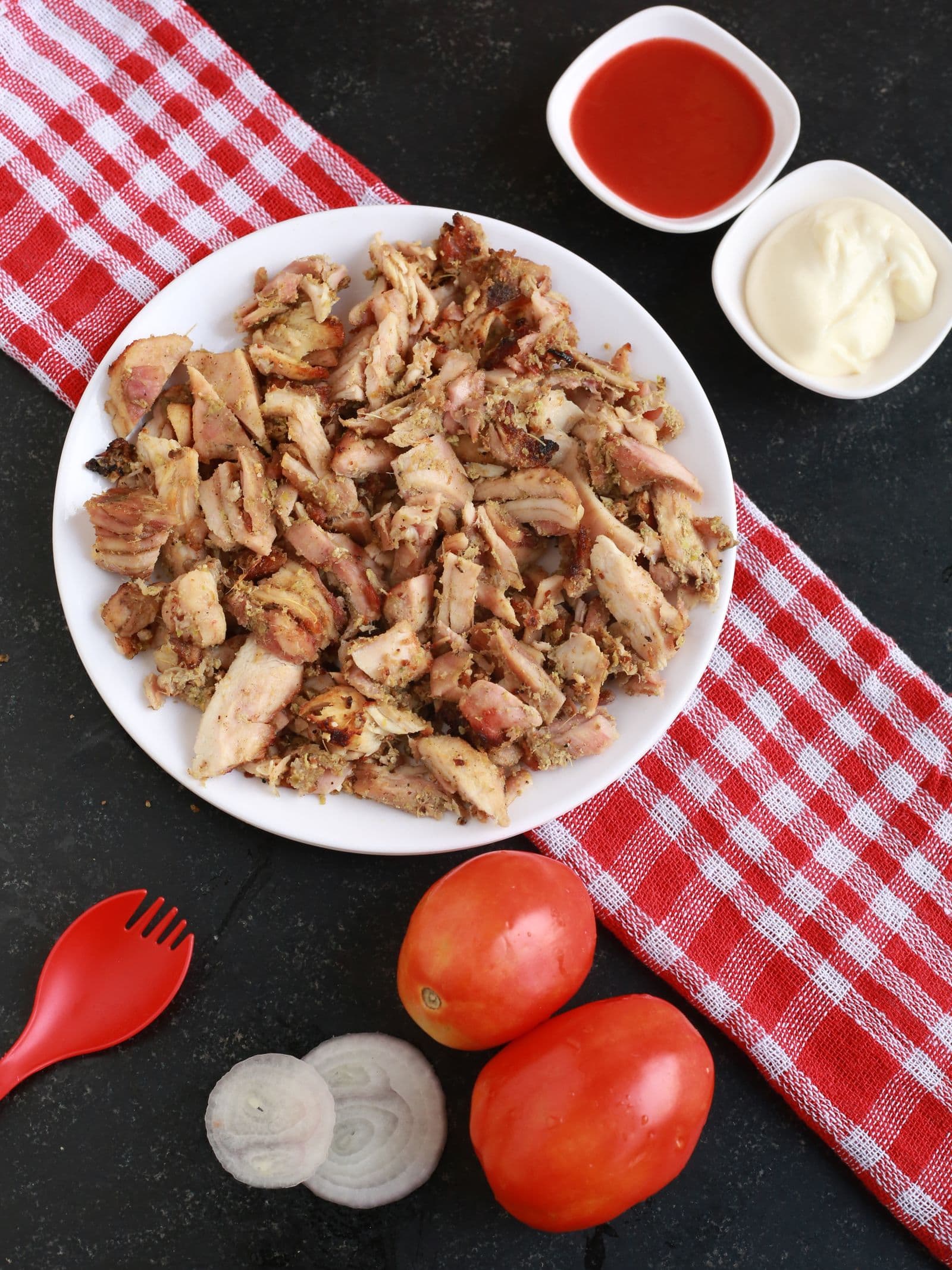 Chicken shawarma bowls with couscous
