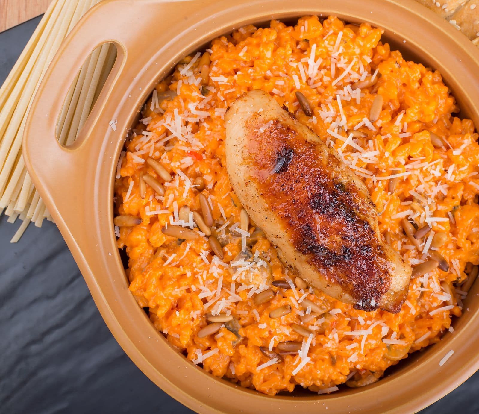 Queso chicken and rice