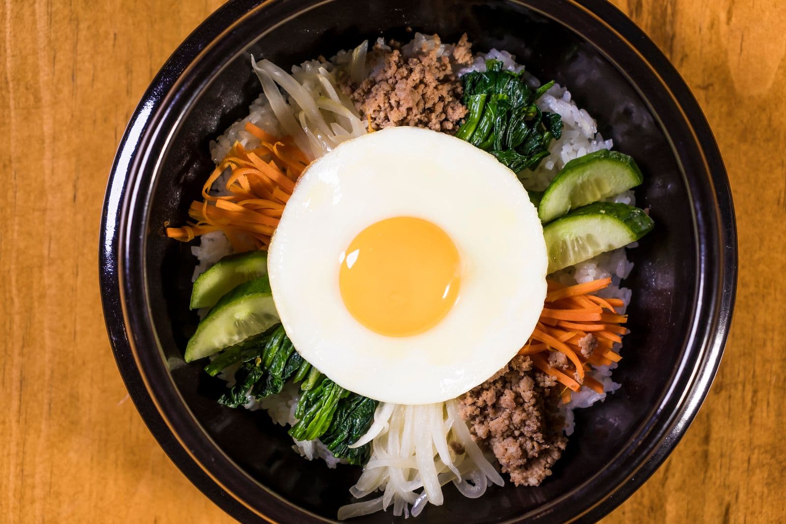 Chicken bibimbap bowls
