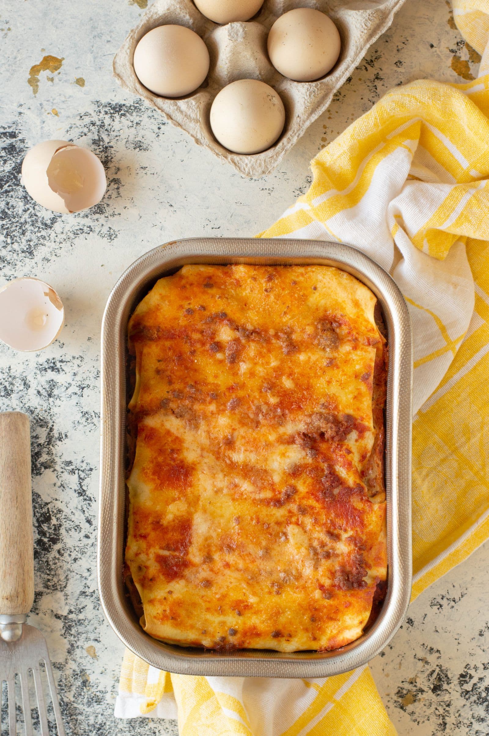 Beef and vegetable lasagna