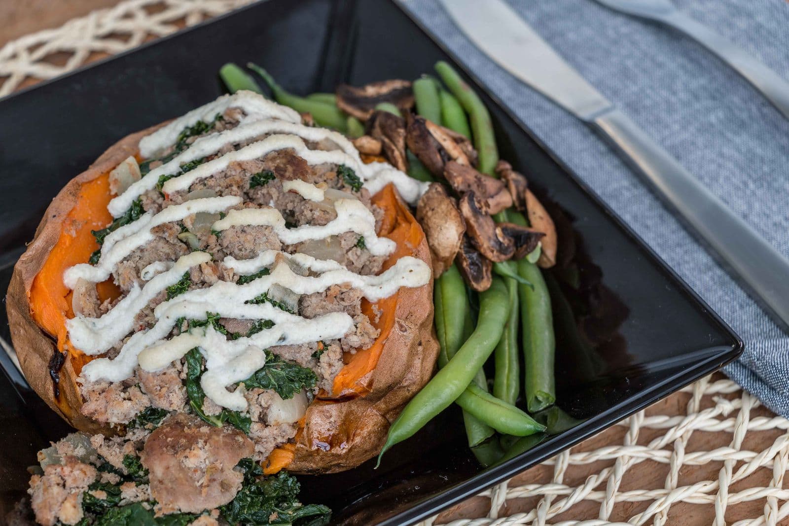 Loaded Sweet Potato Beef Mince Bowls