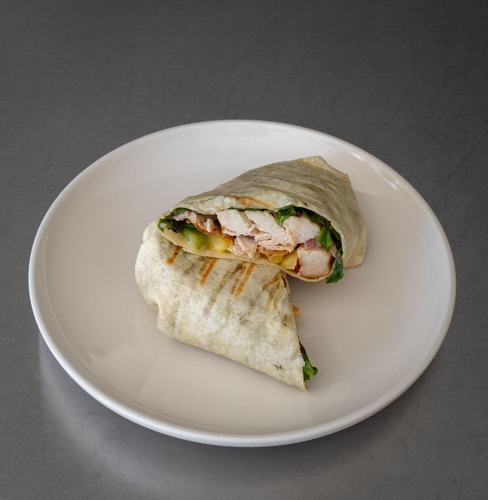 Honey gochujang chicken wraps